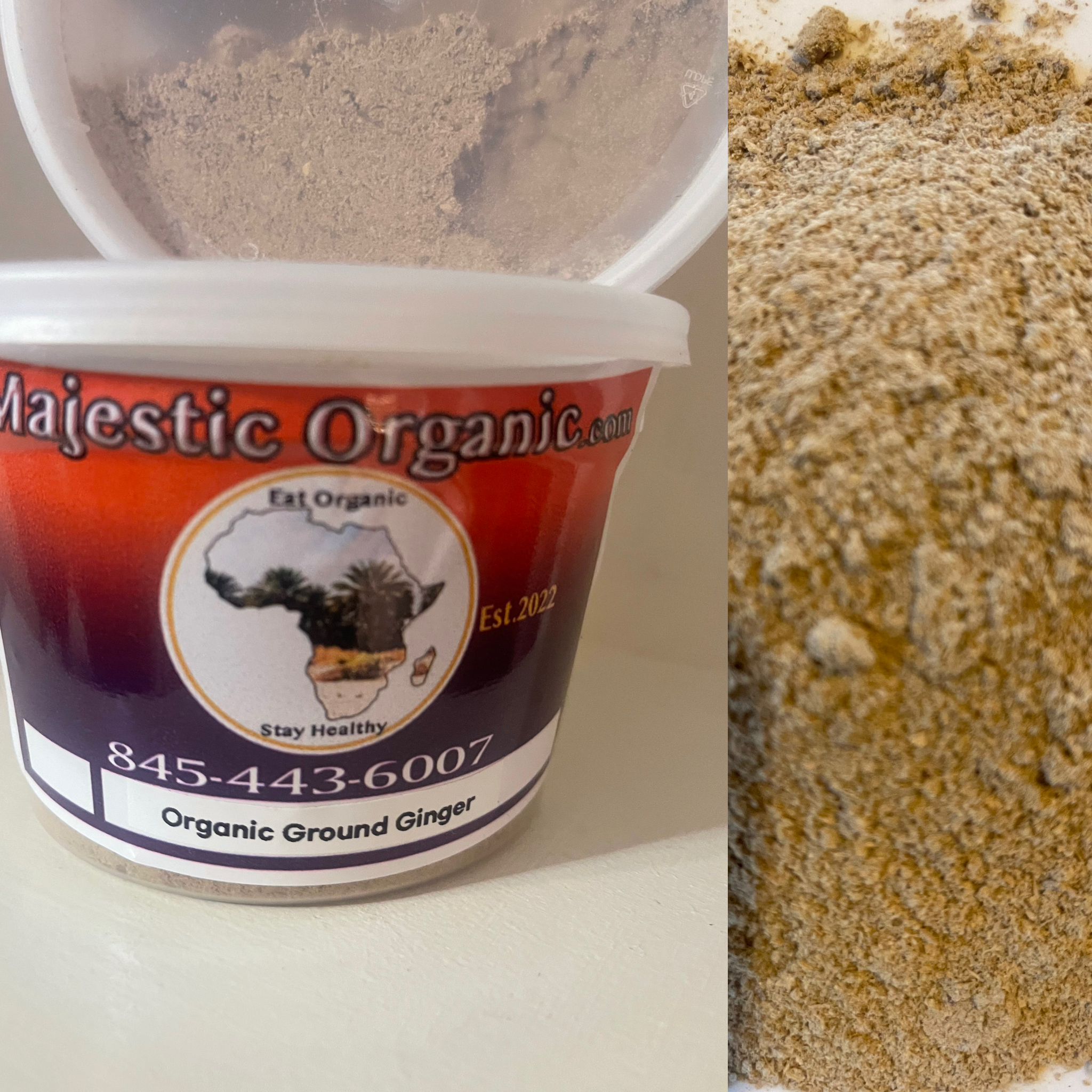 Herbal Ground Ginger 3.5oz for flu and cold